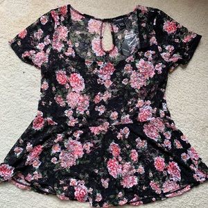 Torrid Babydoll Lace Top